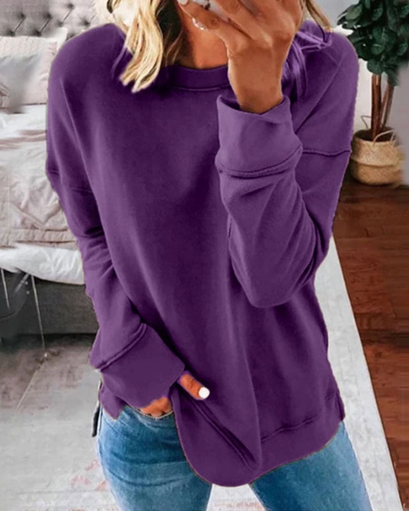 Kaitlyn - Women's Relaxed Fit Cozy Sweater (Plus Size Available)
