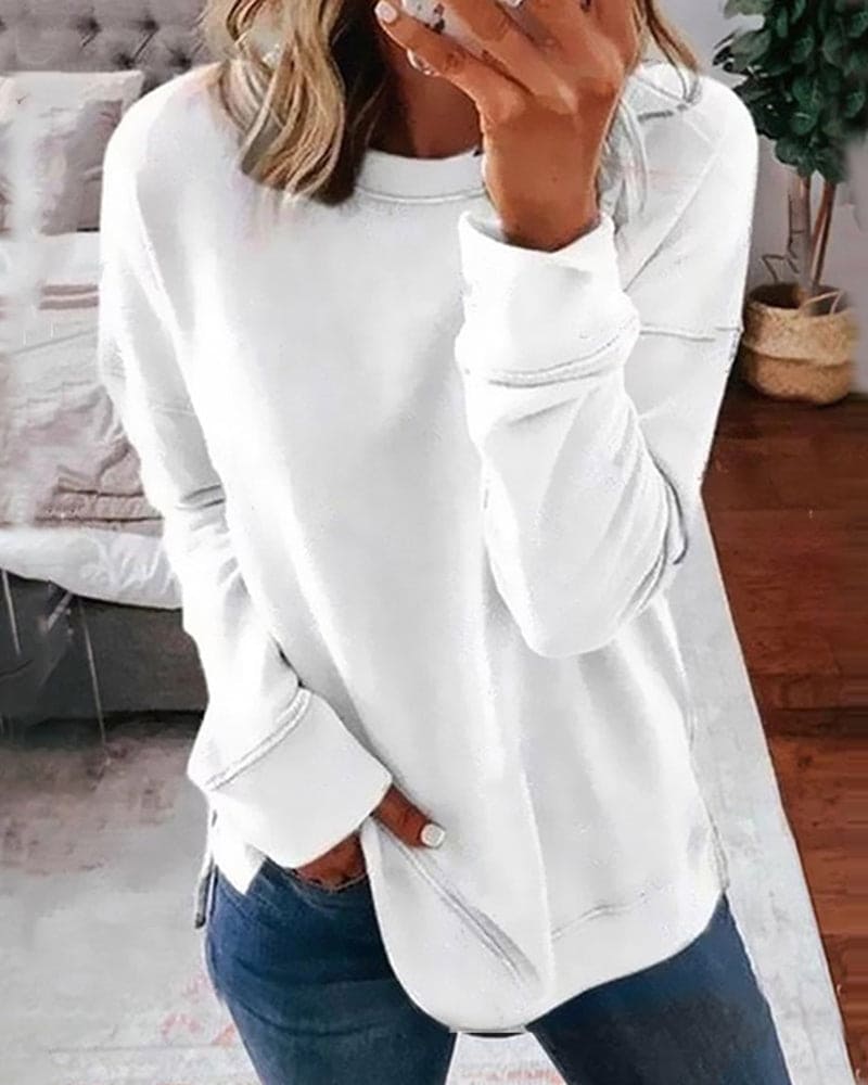 Kaitlyn - Women's Relaxed Fit Cozy Sweater (Plus Size Available)