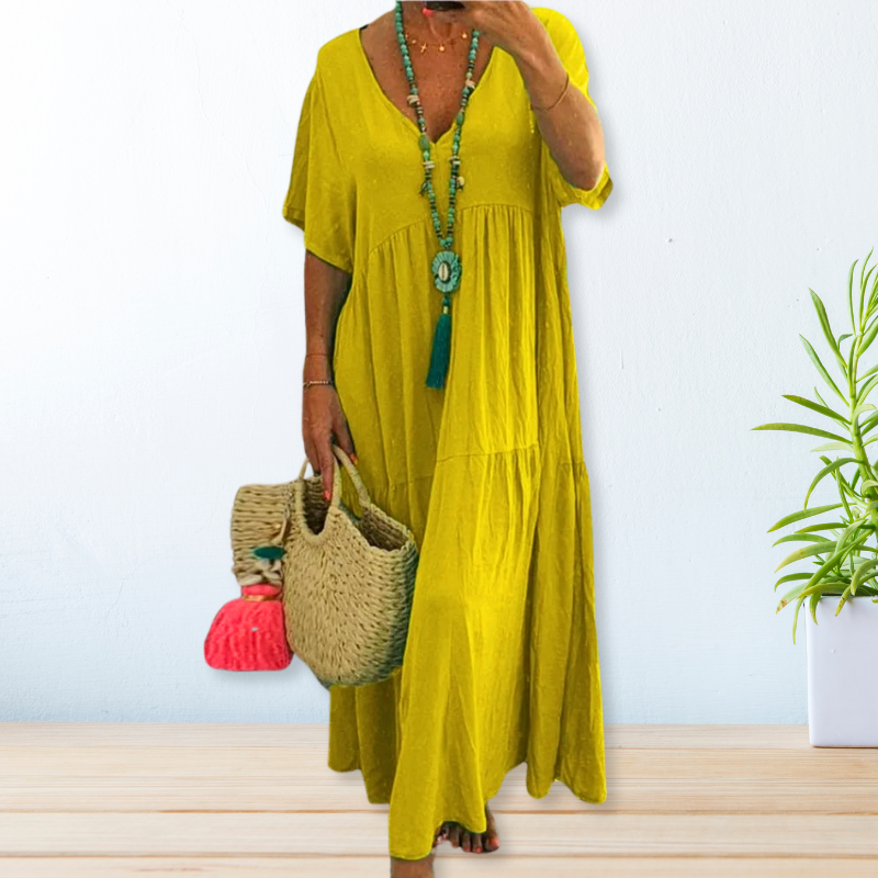 Jolaine - Women's Relaxed Fit Summer Maxi Dress (Plus Size Available) - photo 5
