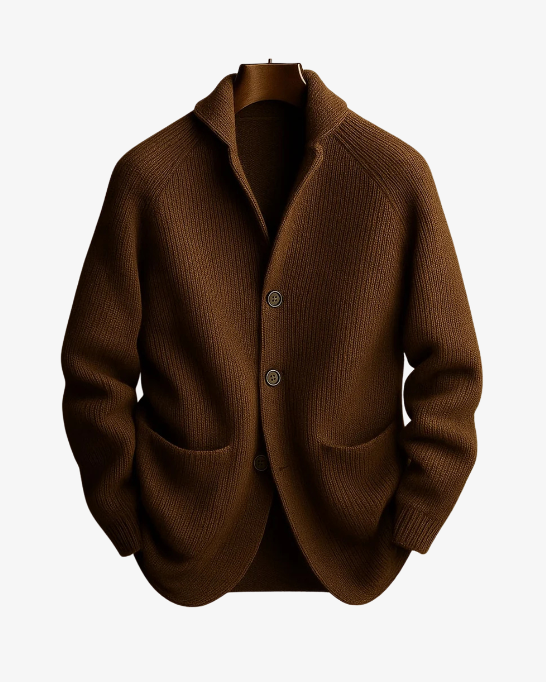 Cardigan en maille ajusté pour femme, boutonné sur le devant
