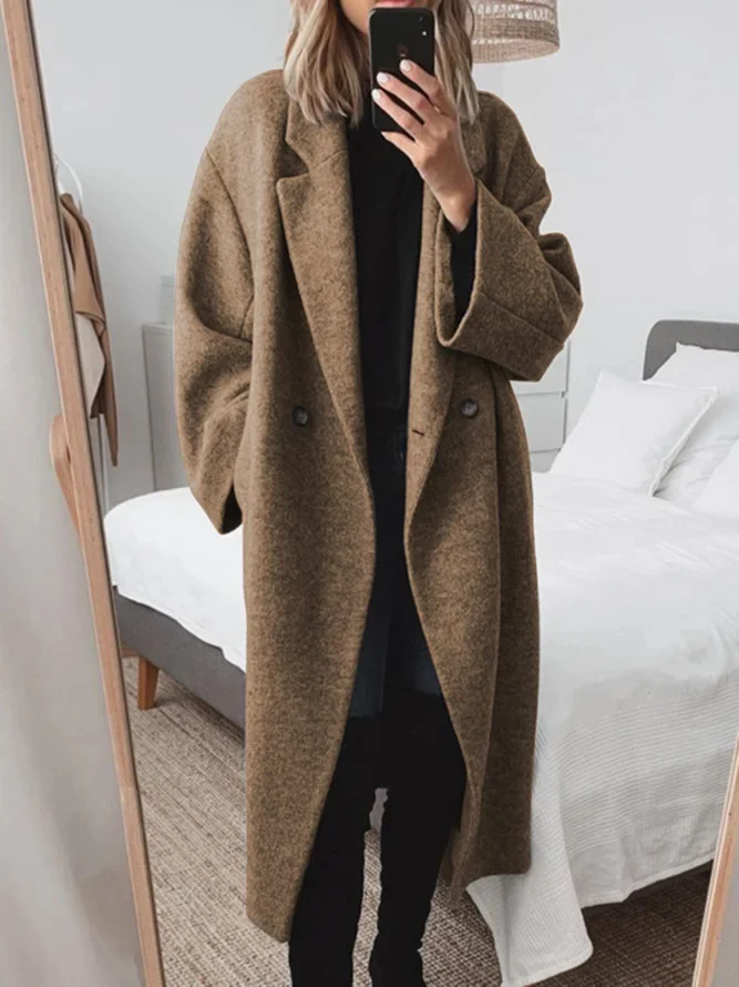 Madeline - Women's Long Comfortable Coat (Plus Size Available)
