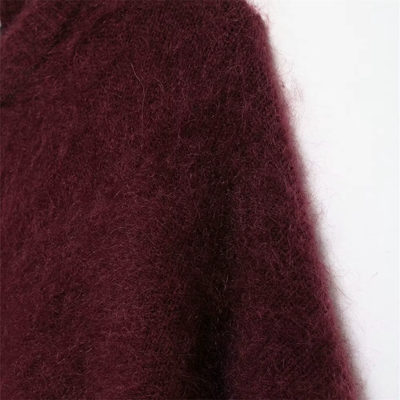 Esme - Women's Solid Sweater with Round Neck
