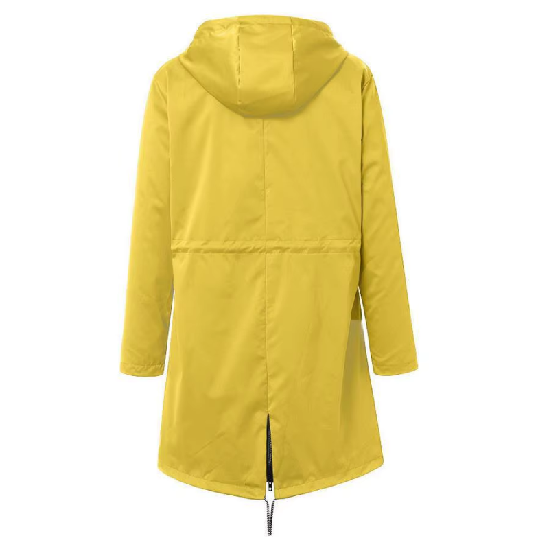 Yvonne - Imperméable à capuche pour femme, léger et coupe-vent
