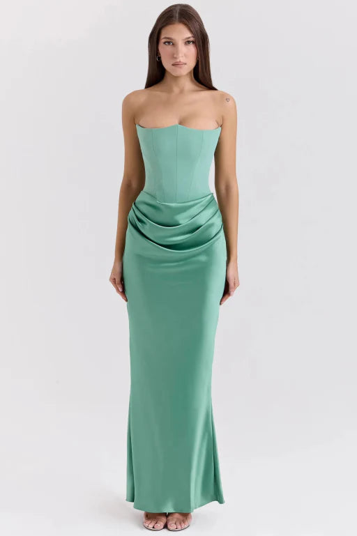 Vera - Women's Strapless Elegant Maxi Dress - photo 9