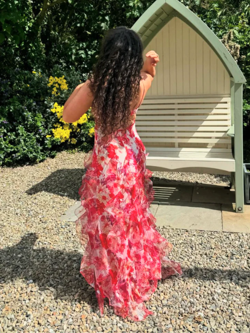 Indigo - Women's Ruffled Floral Dress - photo 8
