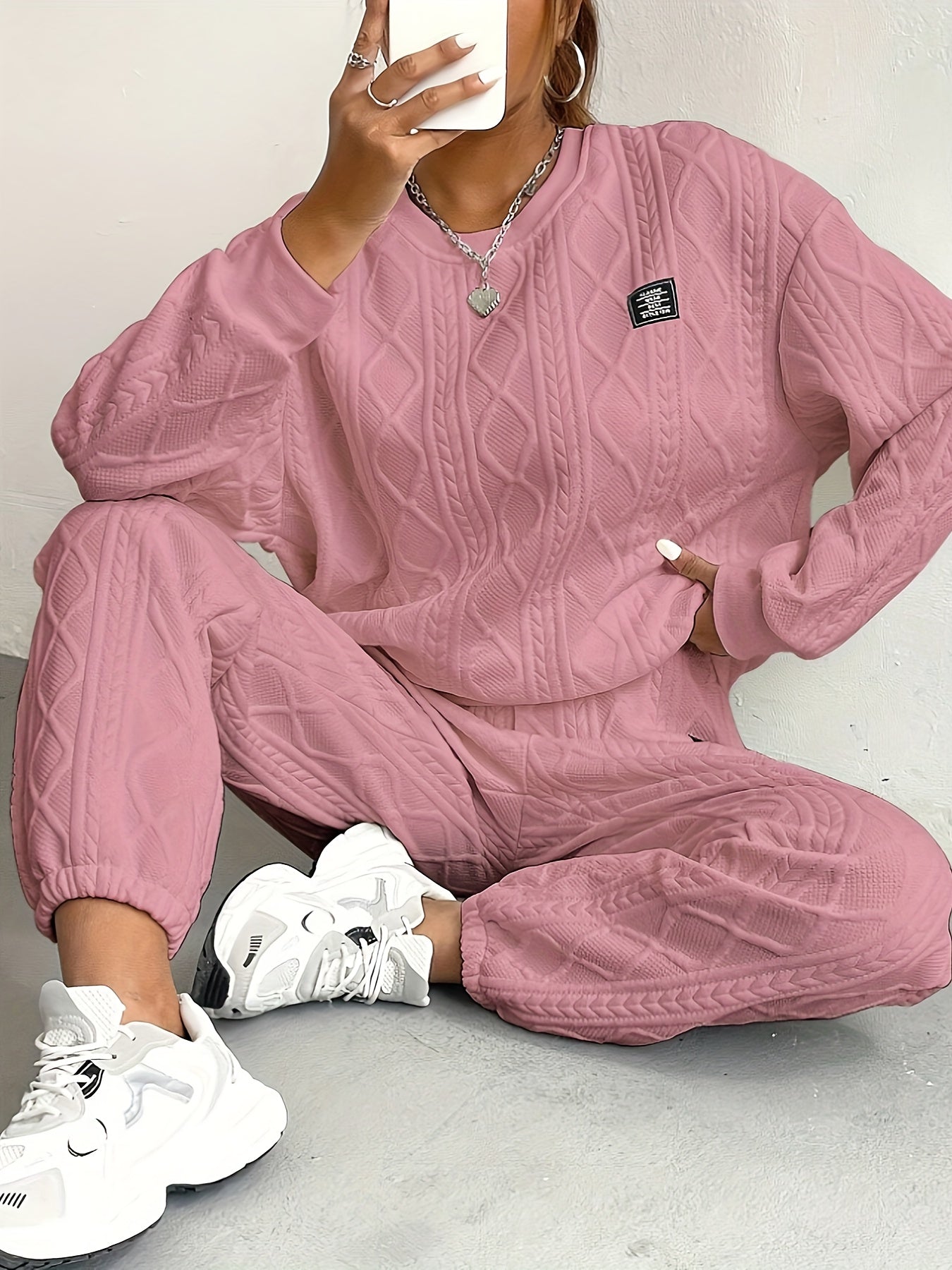 Fianna - Women's Cable Knit Lounge Set