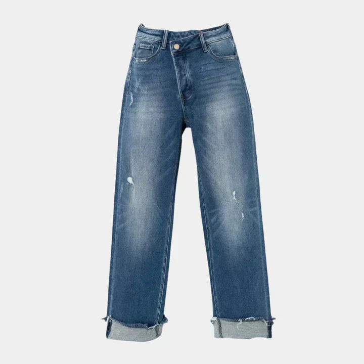 Hazel - Women's High-Waisted Jeans