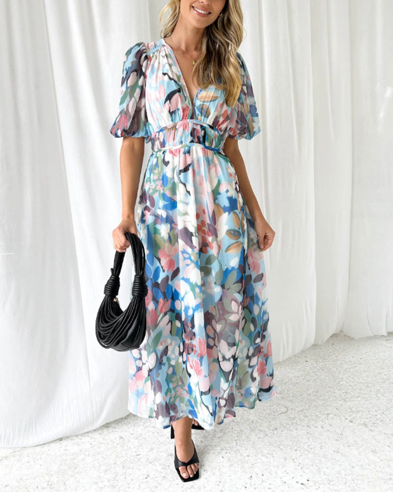 Taylor - Women's Floral Maxi Dress