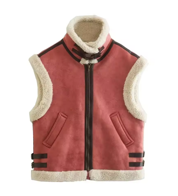 Elodie - Women's Faux Shearling Vest Stylish and Warm for Layering
