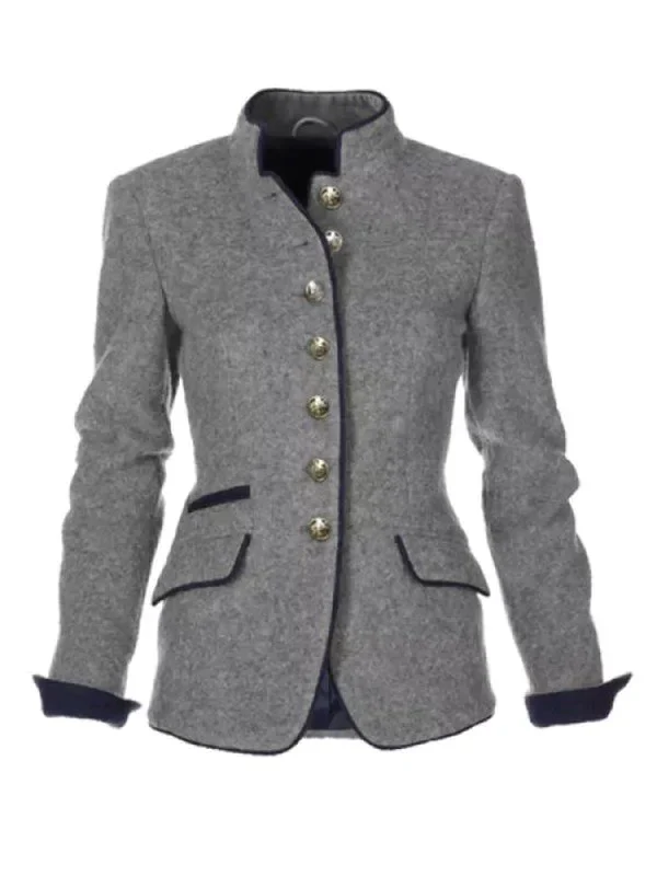 Serena - Women's Buttoned Vintage Blazer