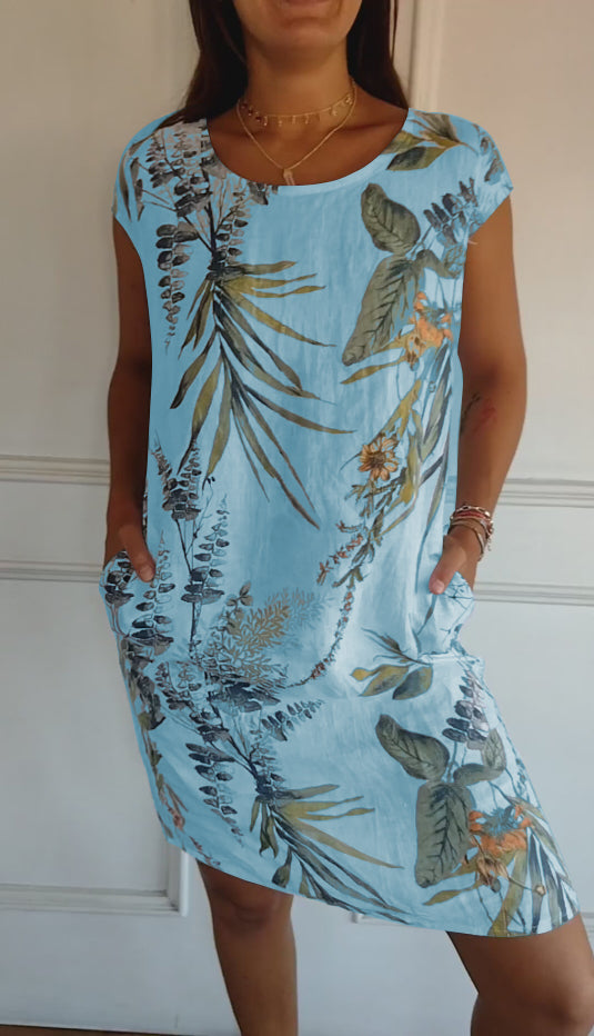 Havana - Women's Relaxed Fit Printed Summer Dress