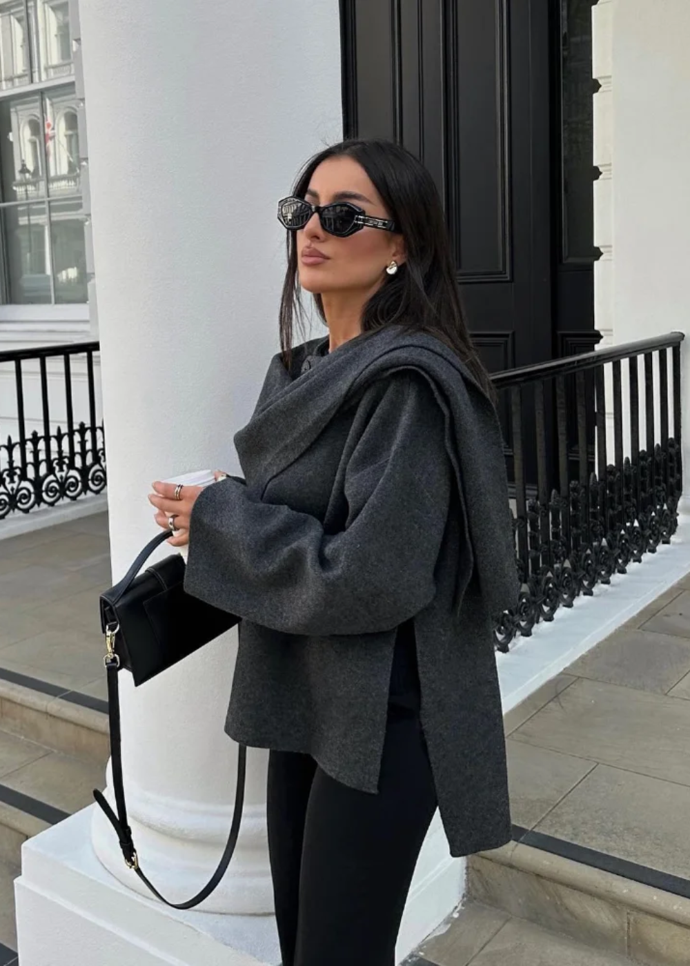 Vivian - Women's Luxe Cape Coat - photo 2