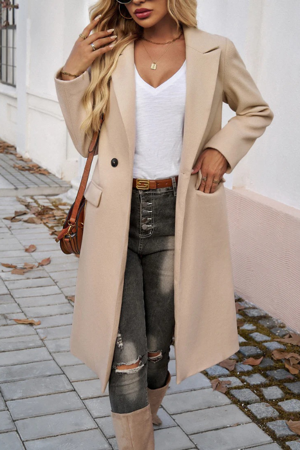 Ayvah - Women's Elegant Tailored Long Winter Coat