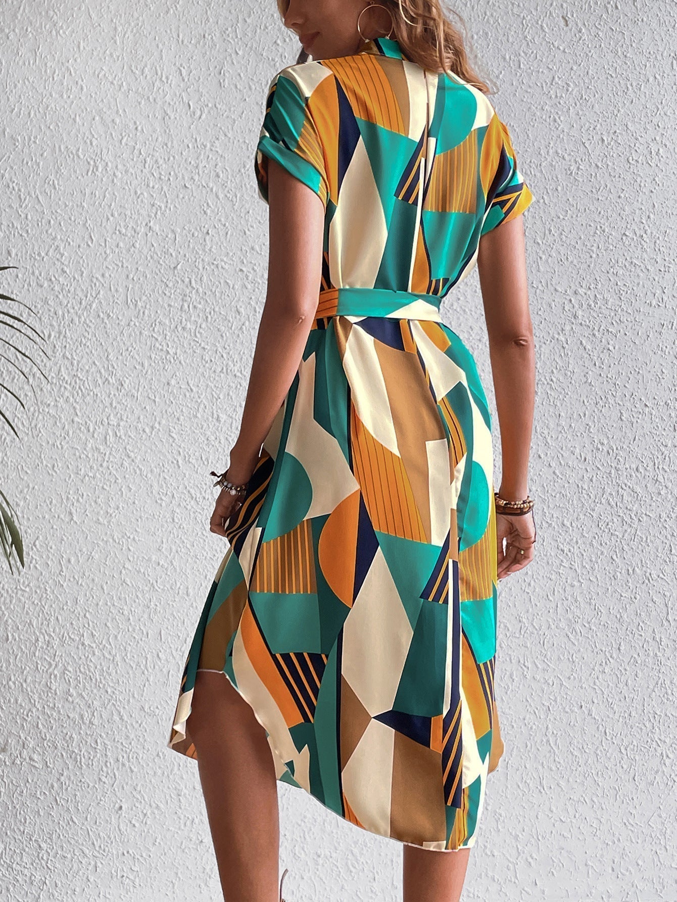 Robyn - Women's Fancy Geometric Glam Dress