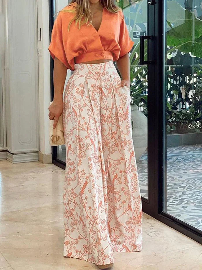 Diana - Women's Two-Piece Set Summer Elegance