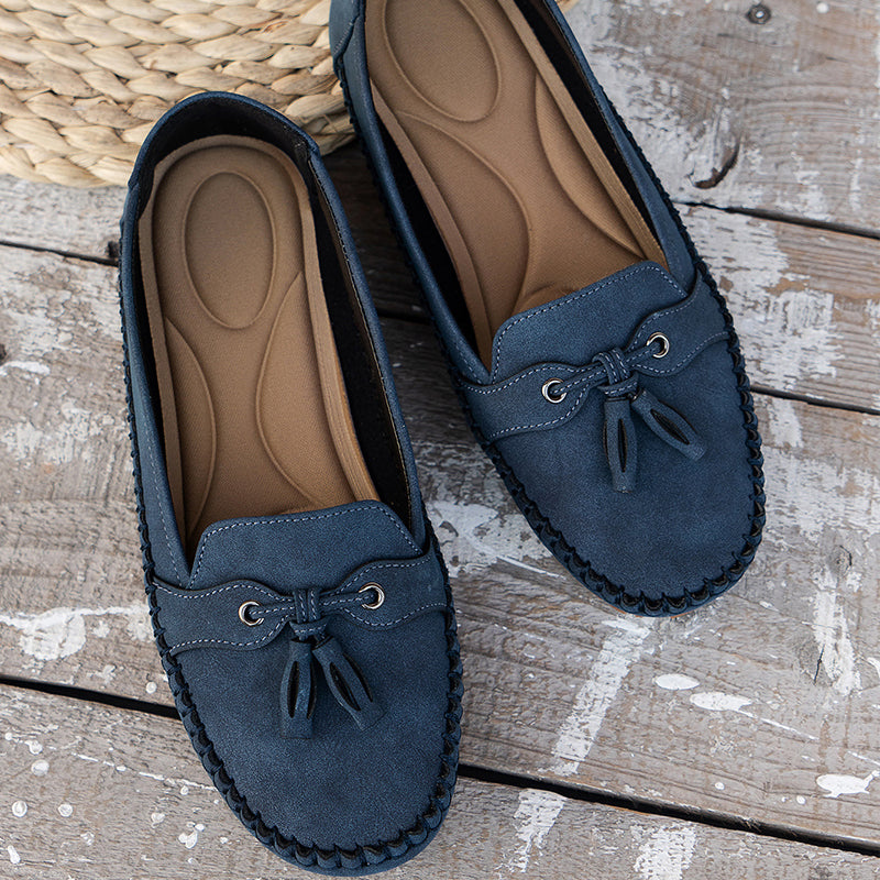 Women's Comfortable Loafers - Slip-On Cushioned