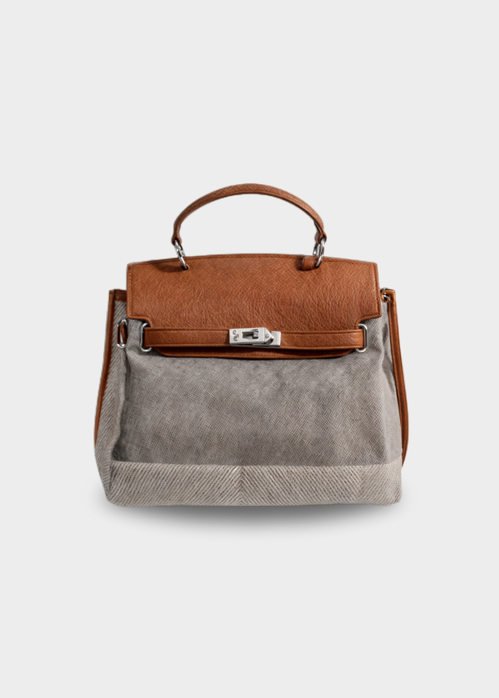 Emilia - Women's Cowhide Canvas Bag - photo 5