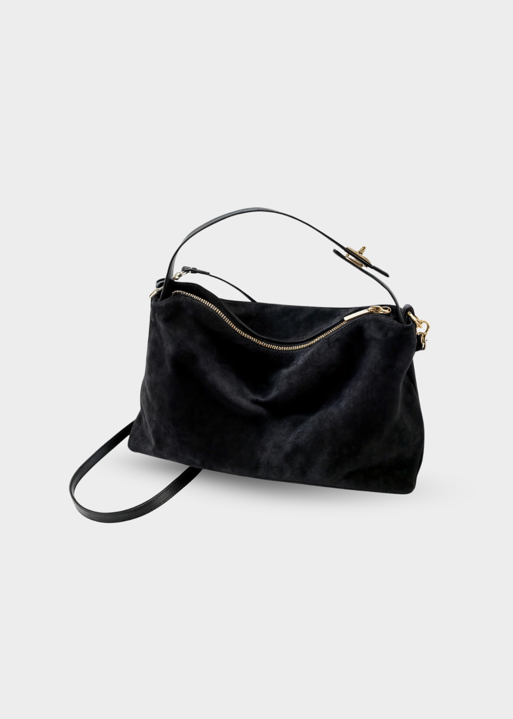 Luna - Women's Faux Suede Bag MM - photo 4