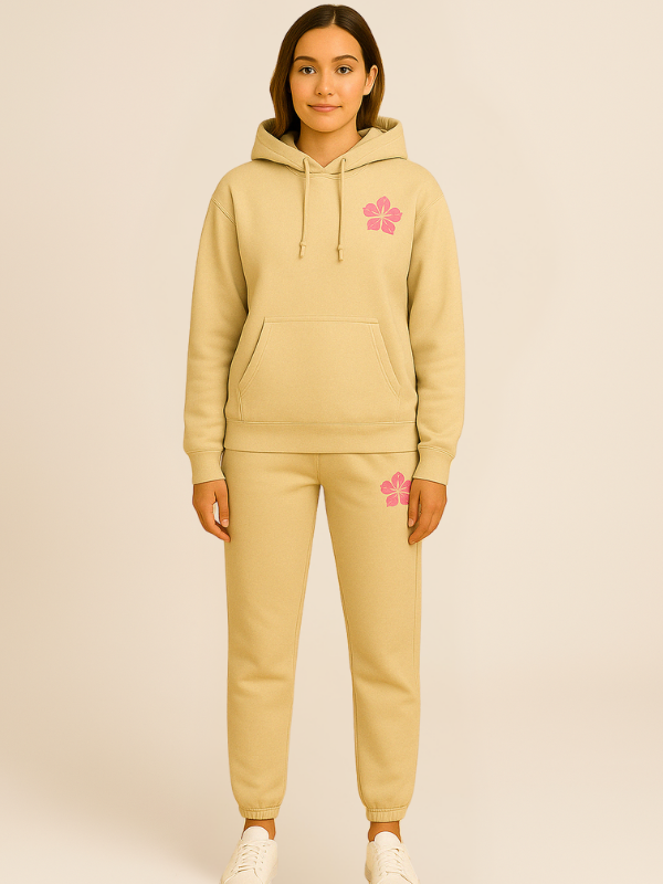 Mila - Women's Oversized Tracksuit with Surf City Back Print