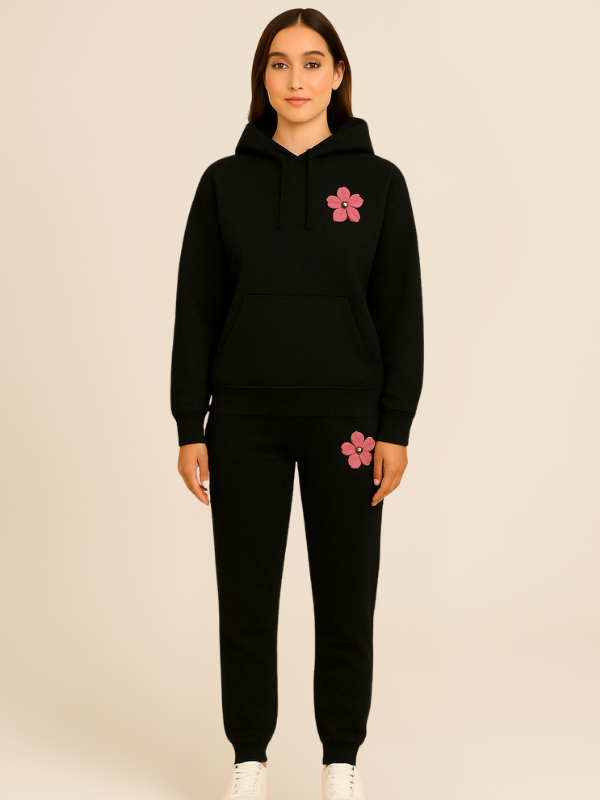 Mila - Women's Oversized Tracksuit with Surf City Back Print