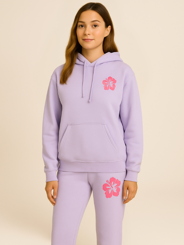 Mila - Women's Oversized Tracksuit with Surf City Back Print