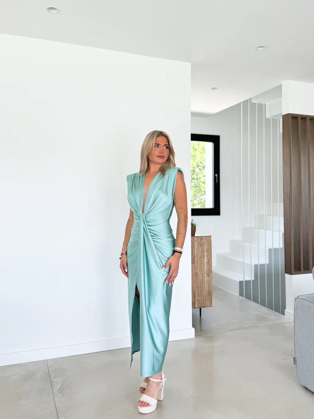Paloma - Women's Pleated Maxi Dress - photo 9