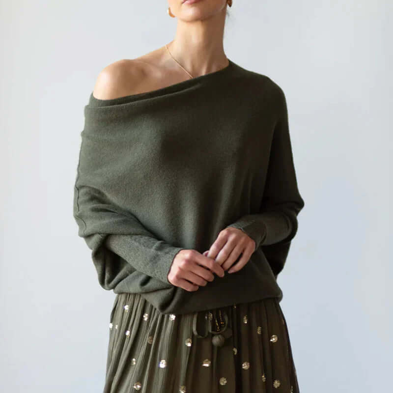 Audrey - Maglione lavorato a maglia dalla vestibilità comoda da donna