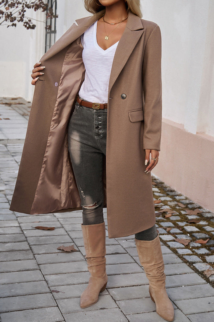 Ayvah - Women's Elegant Tailored Long Winter Coat