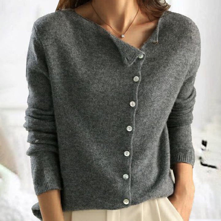 Tori - Women's Single-Breasted Knit Cardigan