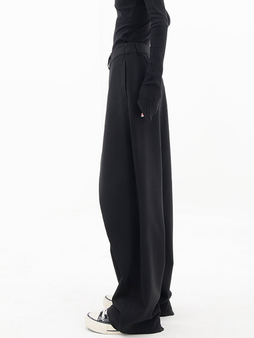 Abbie - Women's High-Waisted Wide-Leg Trousers