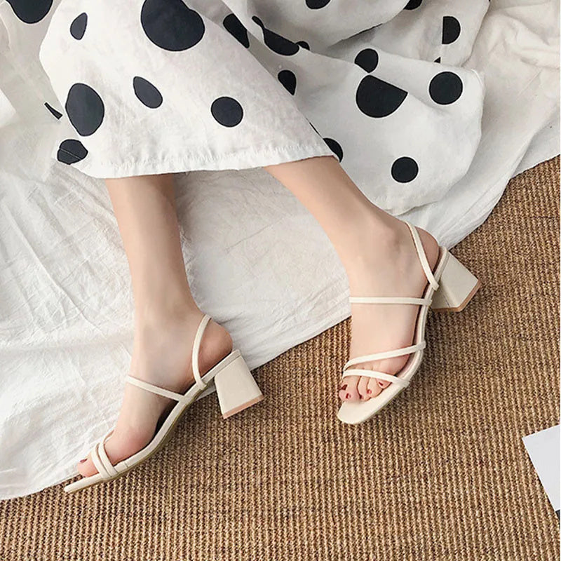 Kaida - Women's Strappy Block Heel Sandals