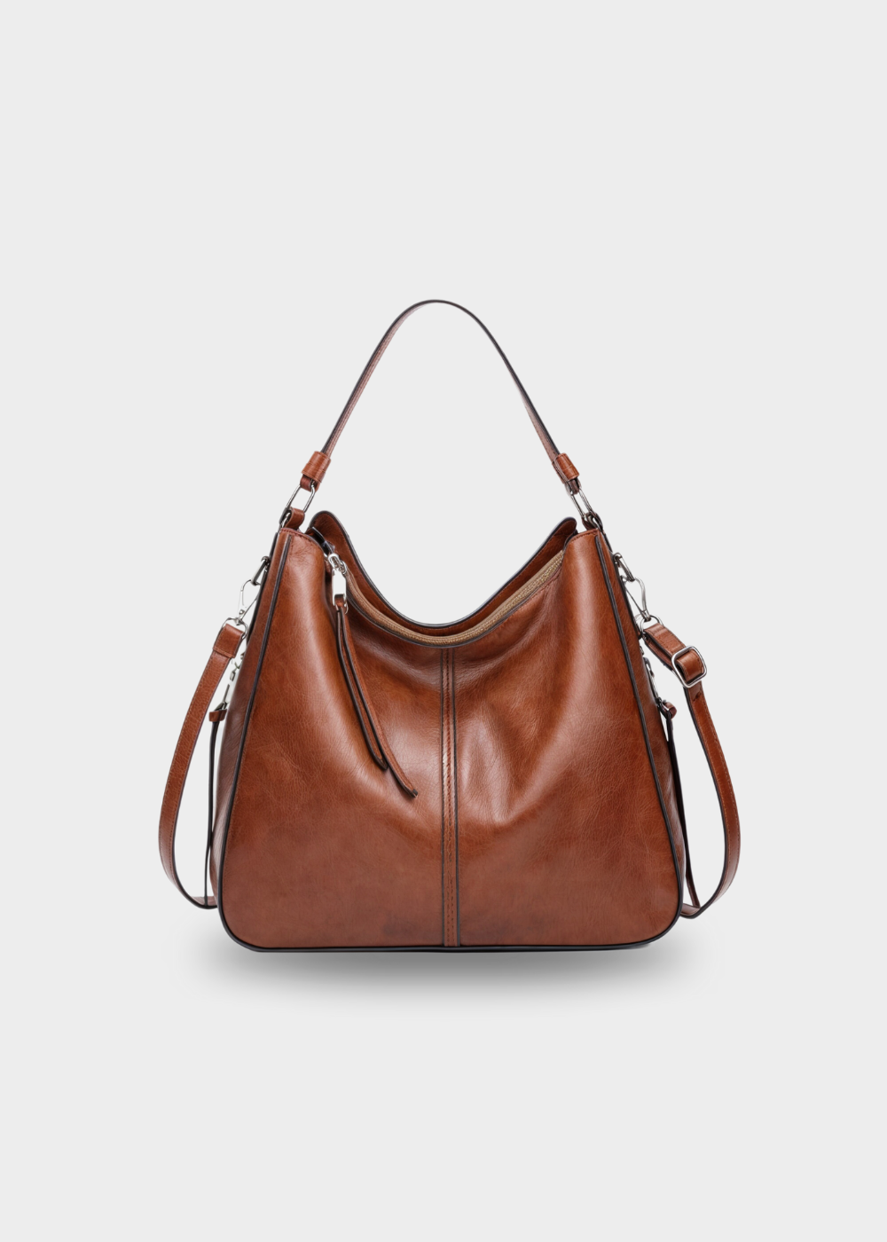 Ersilia - Women's Luxe Leather Tote - photo 1