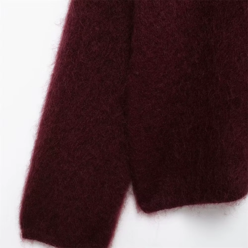 Esme - Women's Solid Sweater with Round Neck