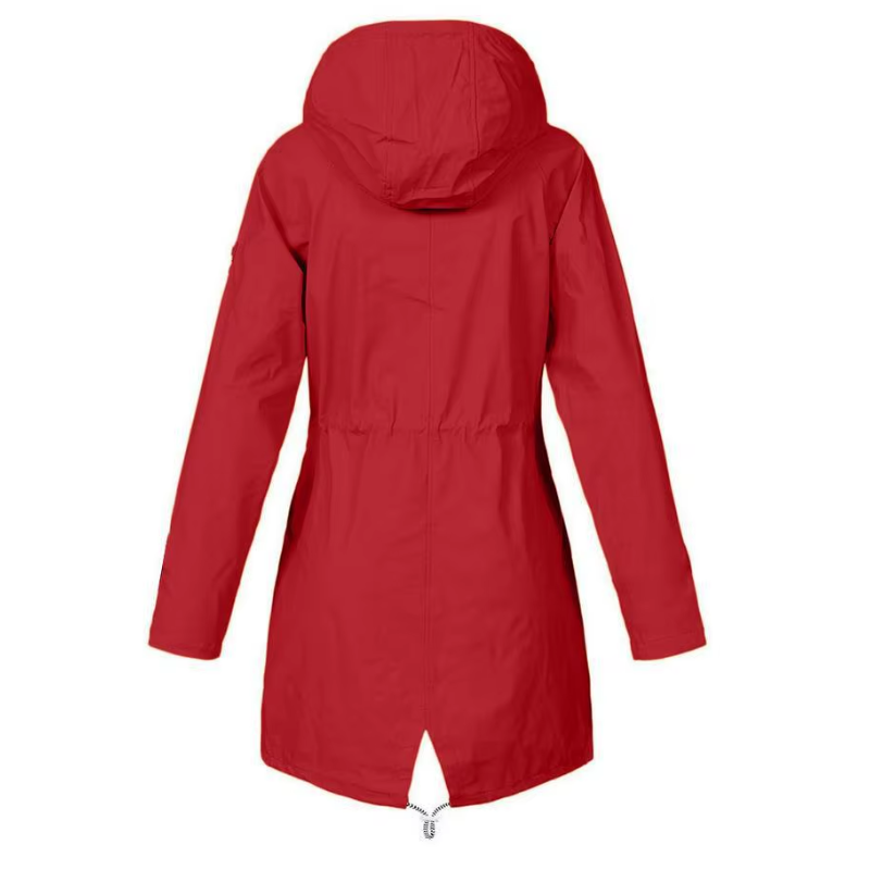 Yvonne - Imperméable à capuche pour femme, léger et coupe-vent