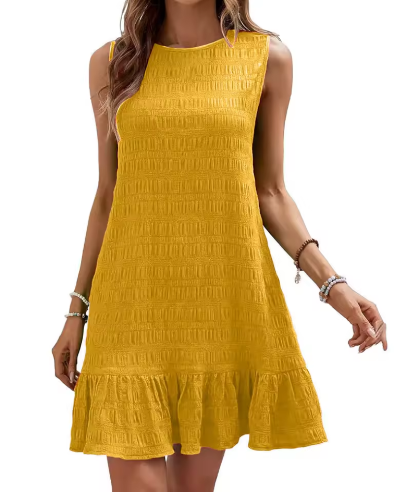 Luciana - Women's Textured Mini Dress