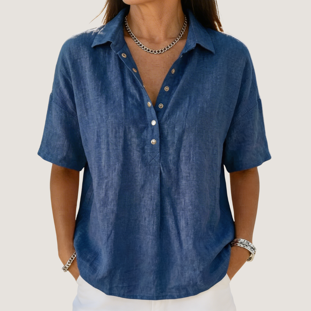Quinley | Casual Button-Up Collar Shirt