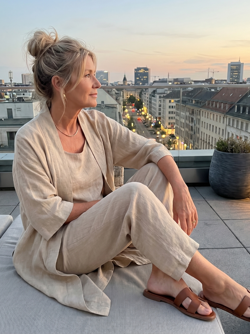 Shannon - Women's Three Piece Set with Long Cardigan