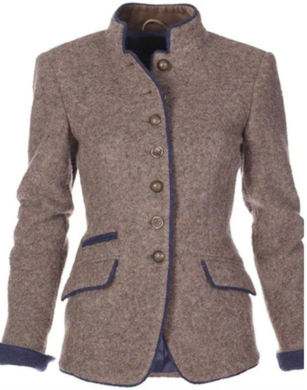 Serena - Women's Buttoned Vintage Blazer