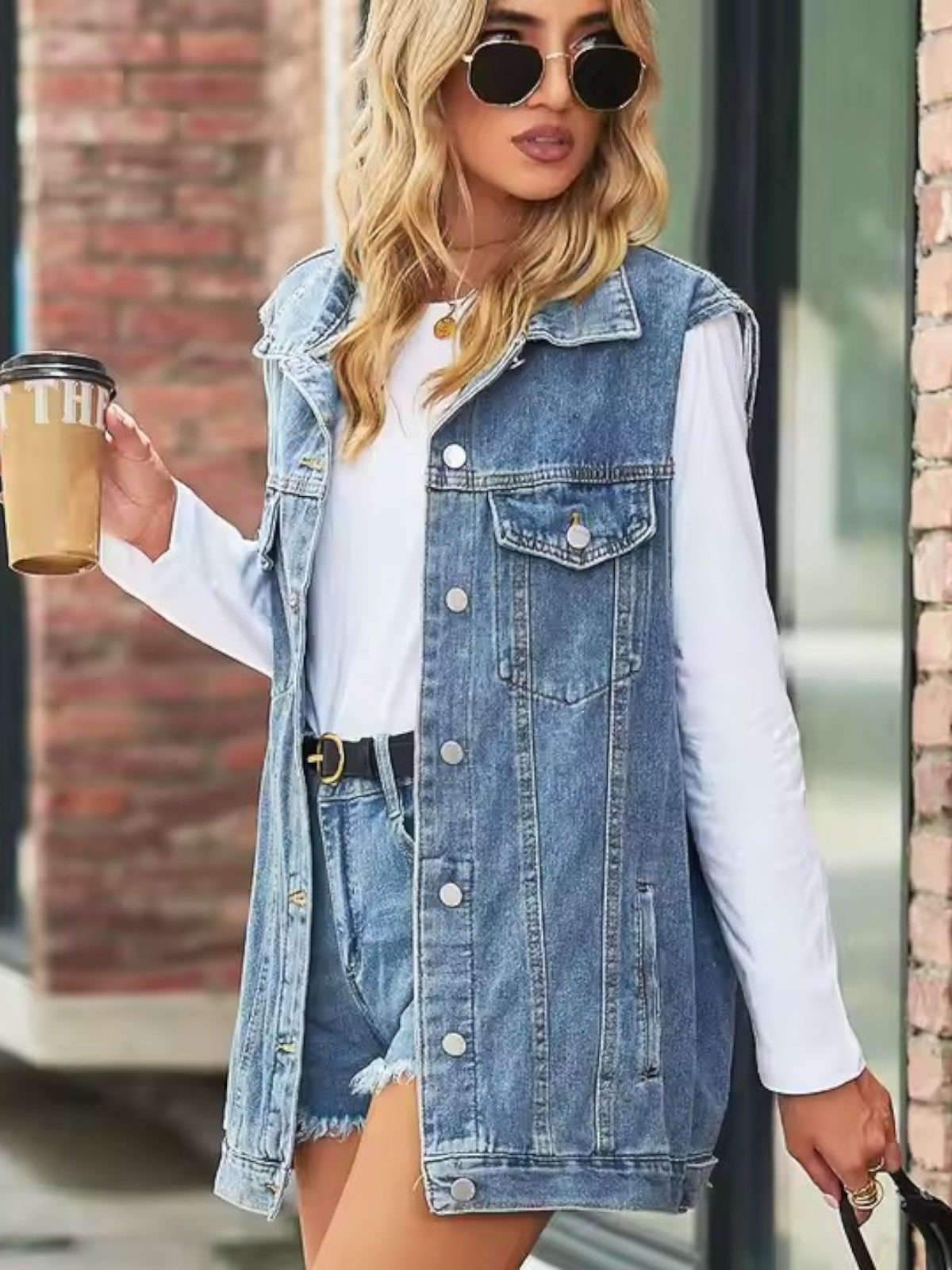 Lillian - Women's Autumn Retro Denim Vest Jacket