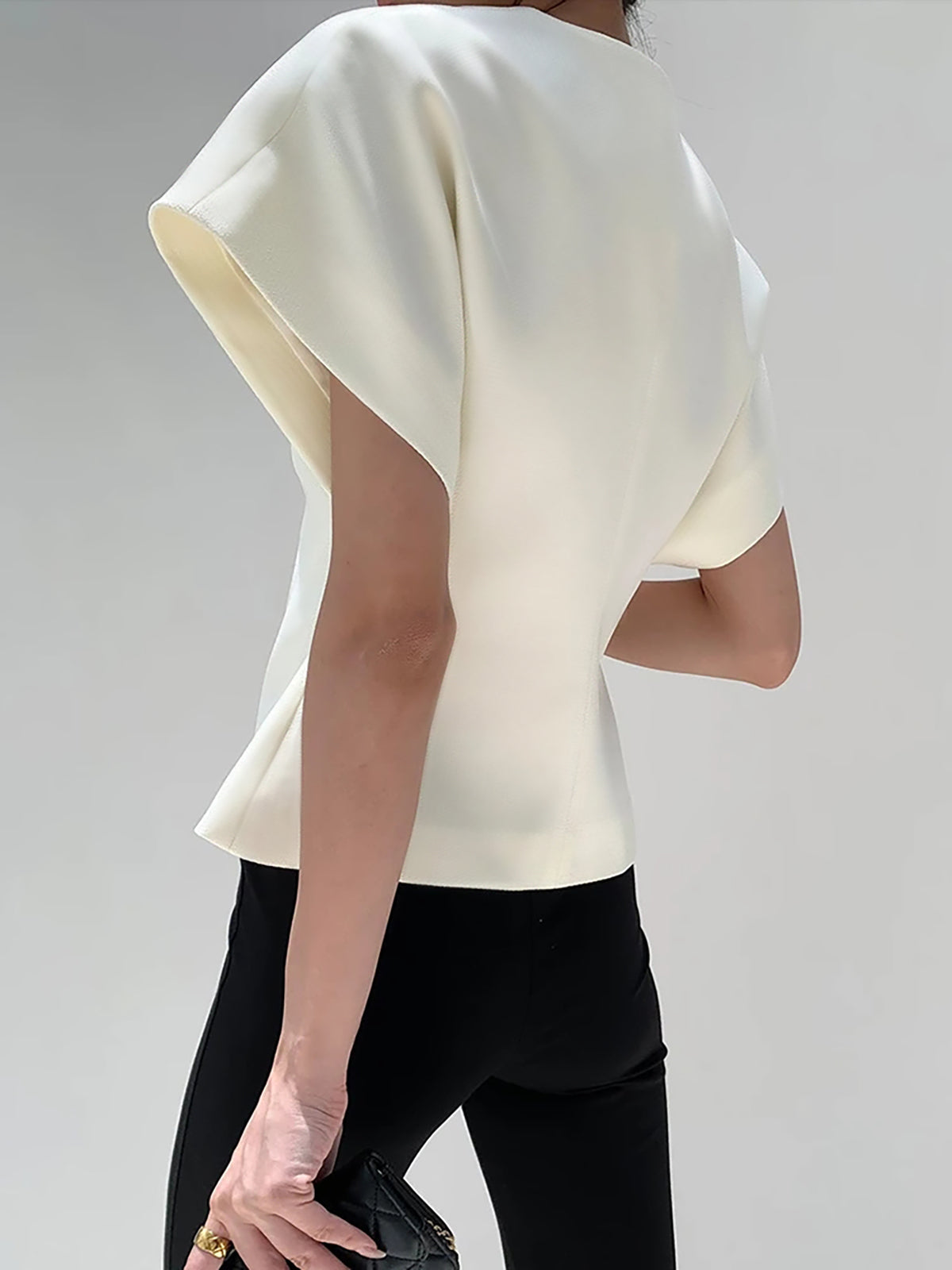 Callie - Women's V-Neck Button Blouse