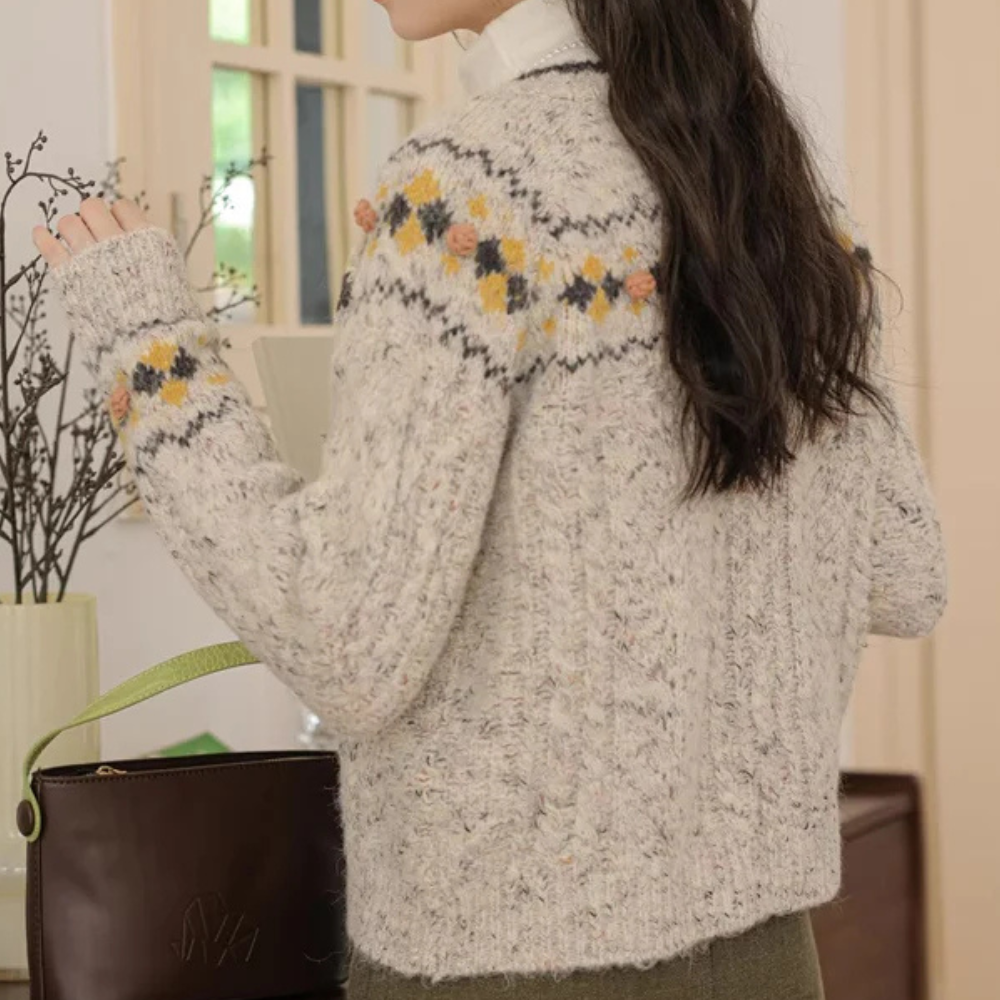 Abigail - Women's Nordic Knit Cardigan Cosy Pattern for Warmth and Style - photo 4