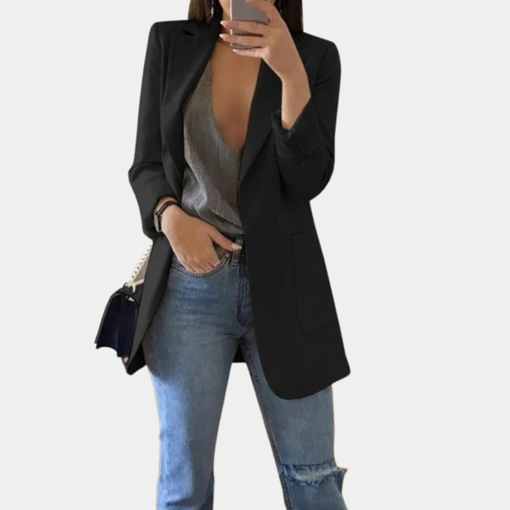 Blazer estivo leggero da donna, vestibilità sartoriale