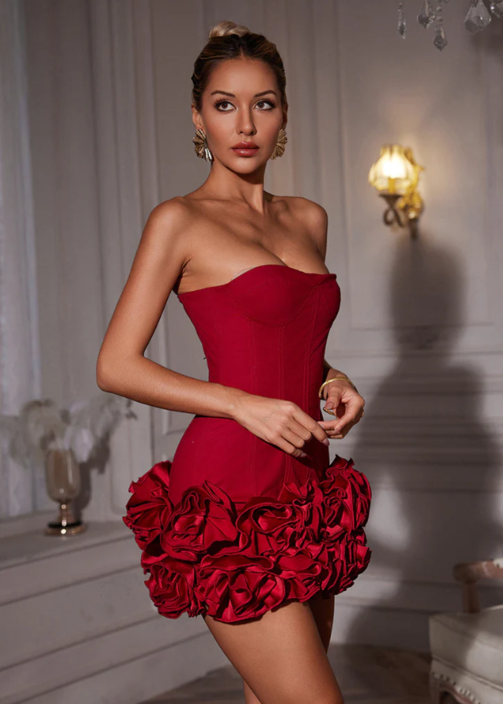 Bella - Women's Corset Mini Dress - photo 9