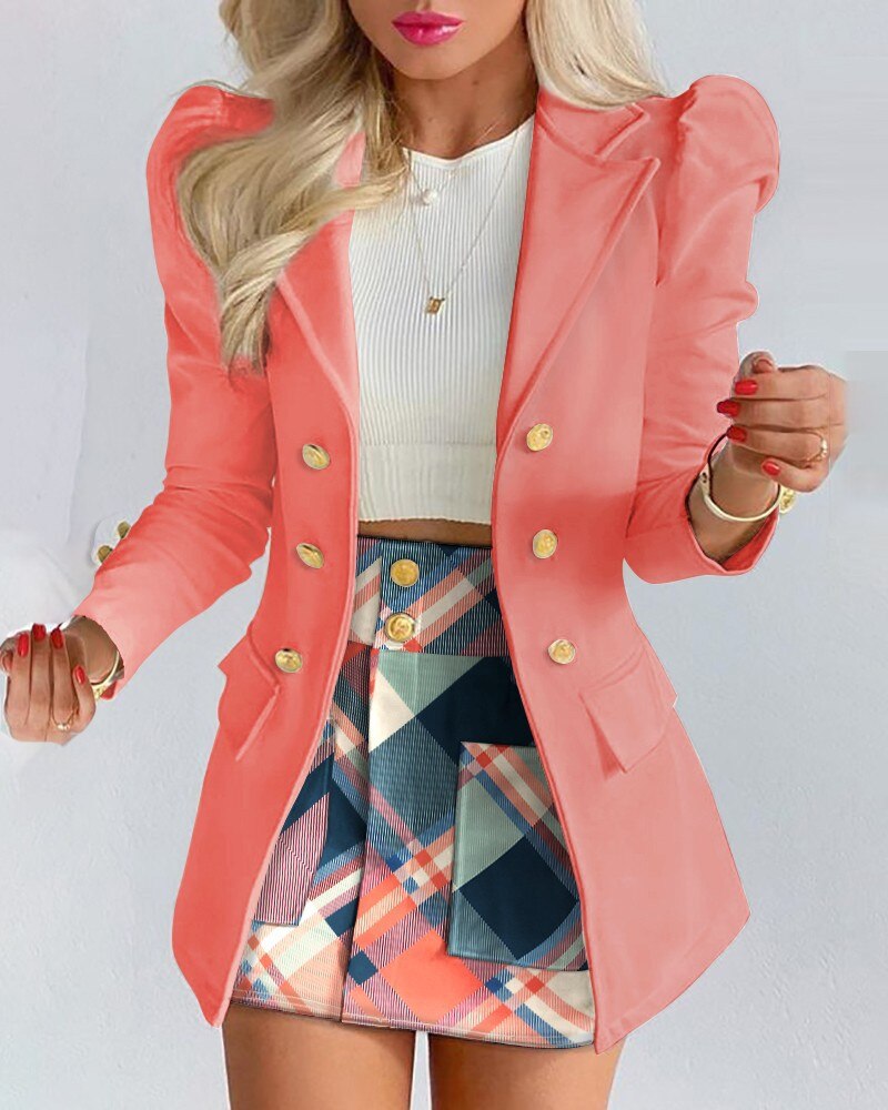 Women's Tailored Classic Blazer – Pink