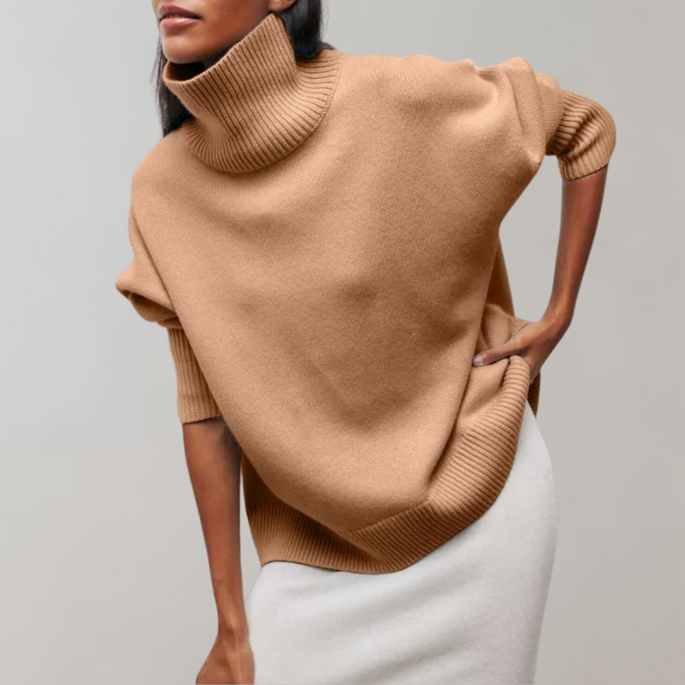 Cleo - Women's Sleeveless High-Neck Sweater for Layering
