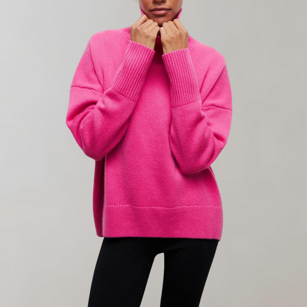 Cleo - Women's Sleeveless High-Neck Sweater for Layering
