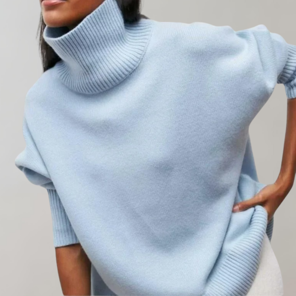 Cleo - Women's Sleeveless High-Neck Sweater for Layering