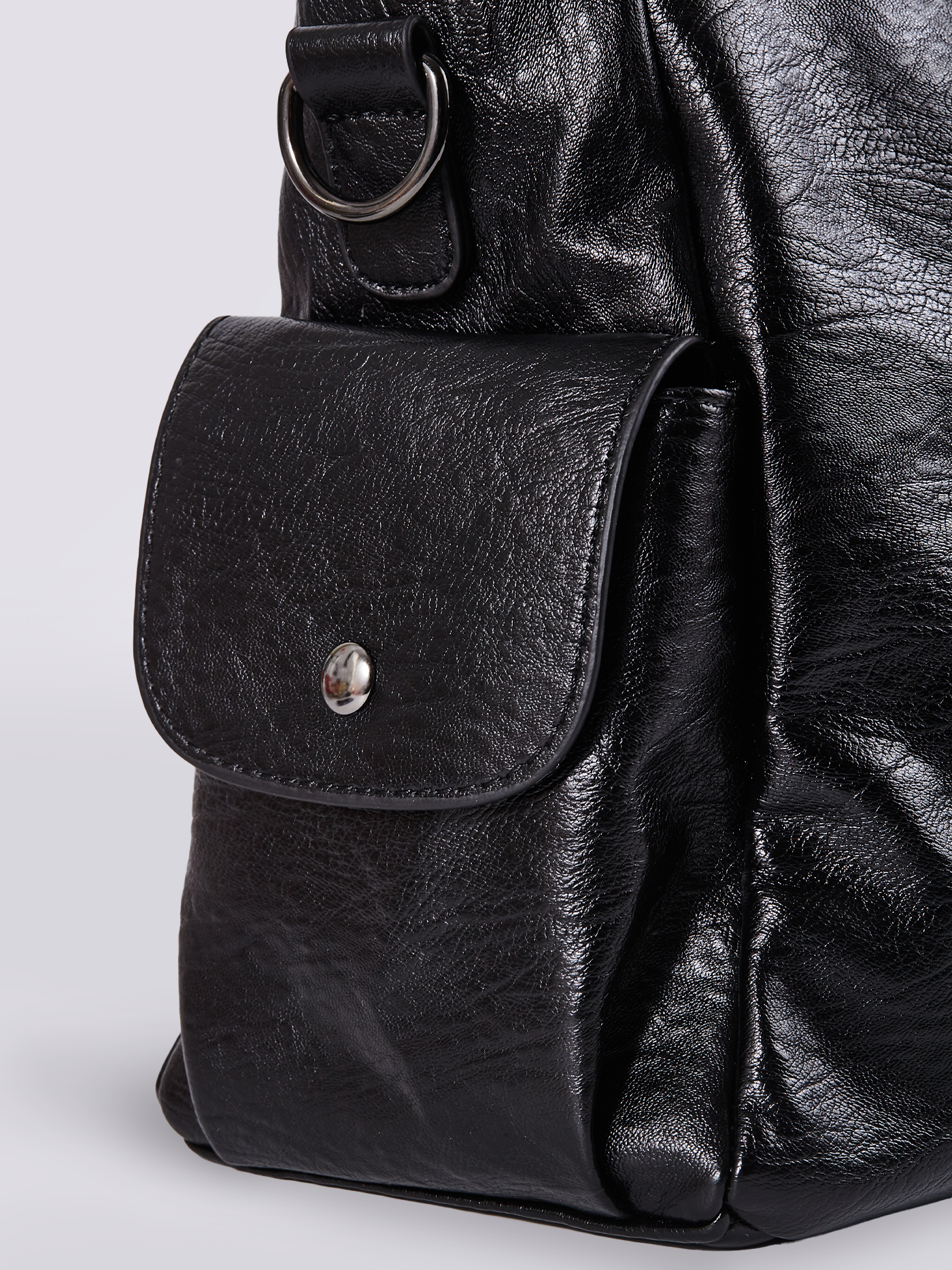 Eleganza quotidiana - Borsa tote in pelle nera