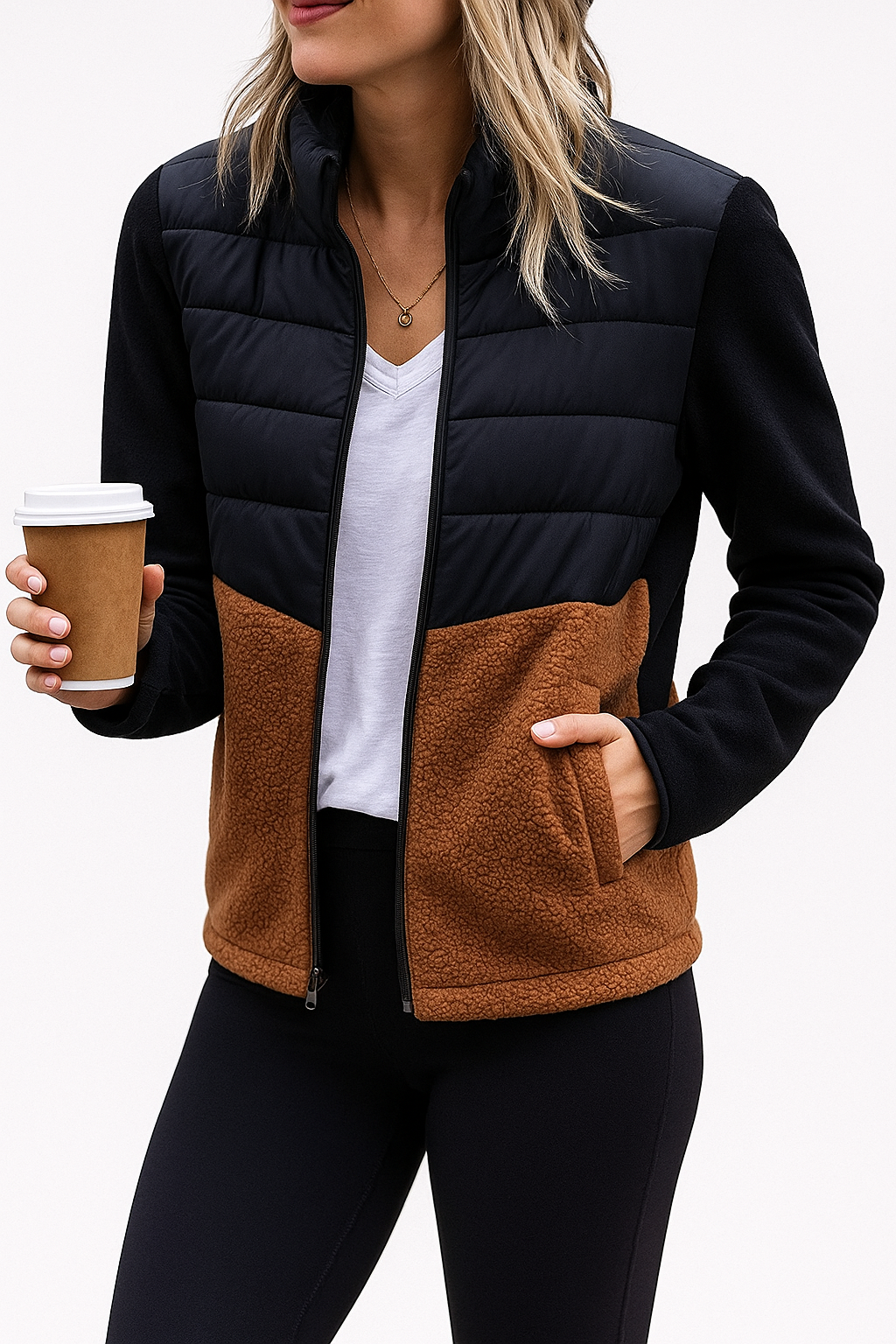 Isla - Women's Puffer Fleece Jacket