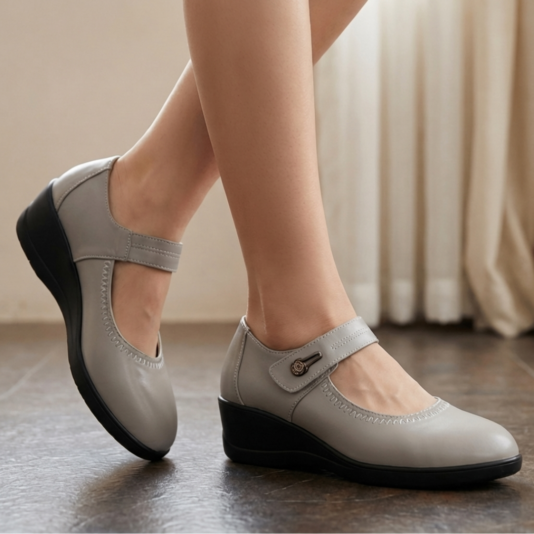 Women's Mid Heel Shoes with Padded Lining